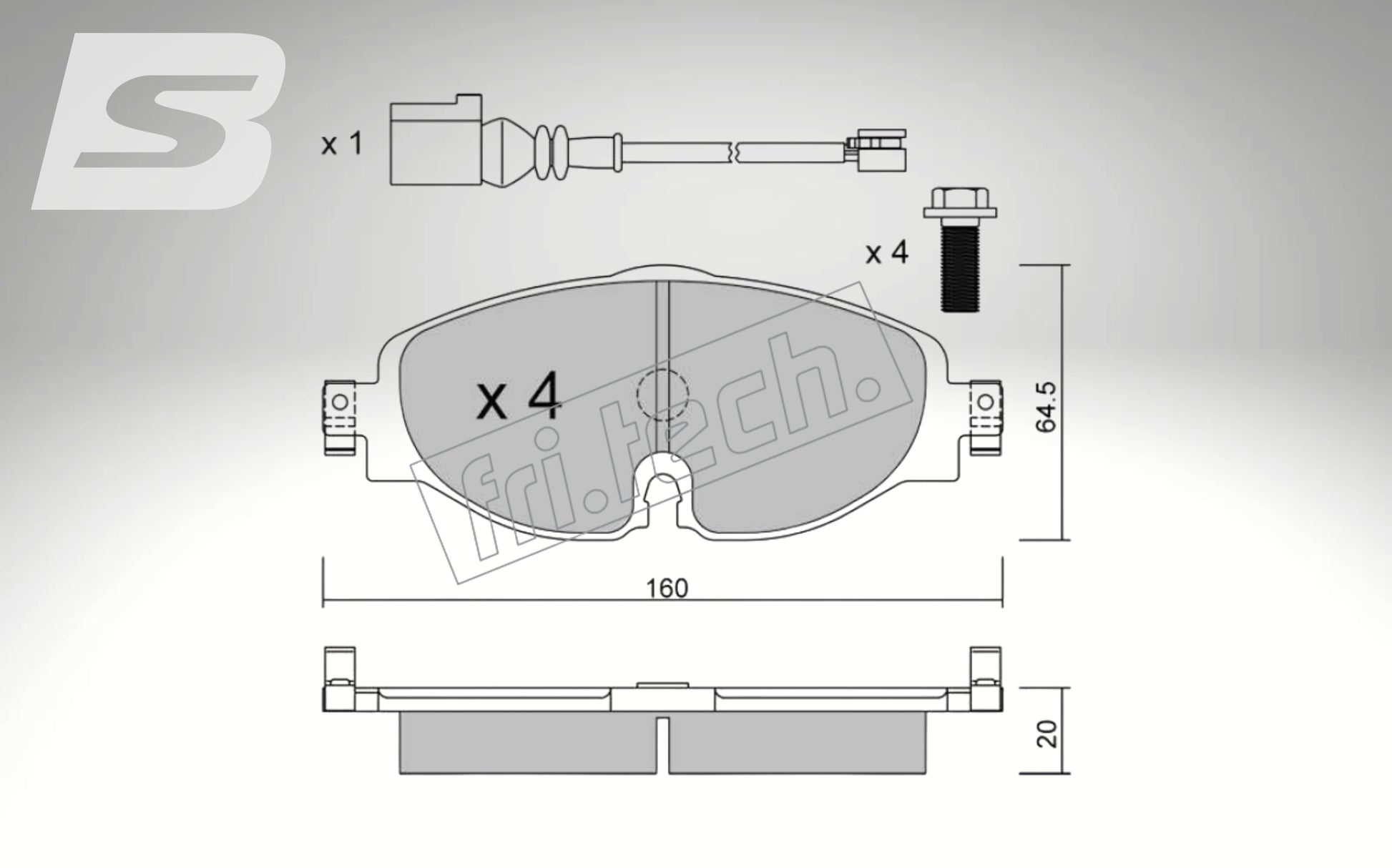 fri.tech. Bremsbeläge Vorderachse für VW Art. F93660W