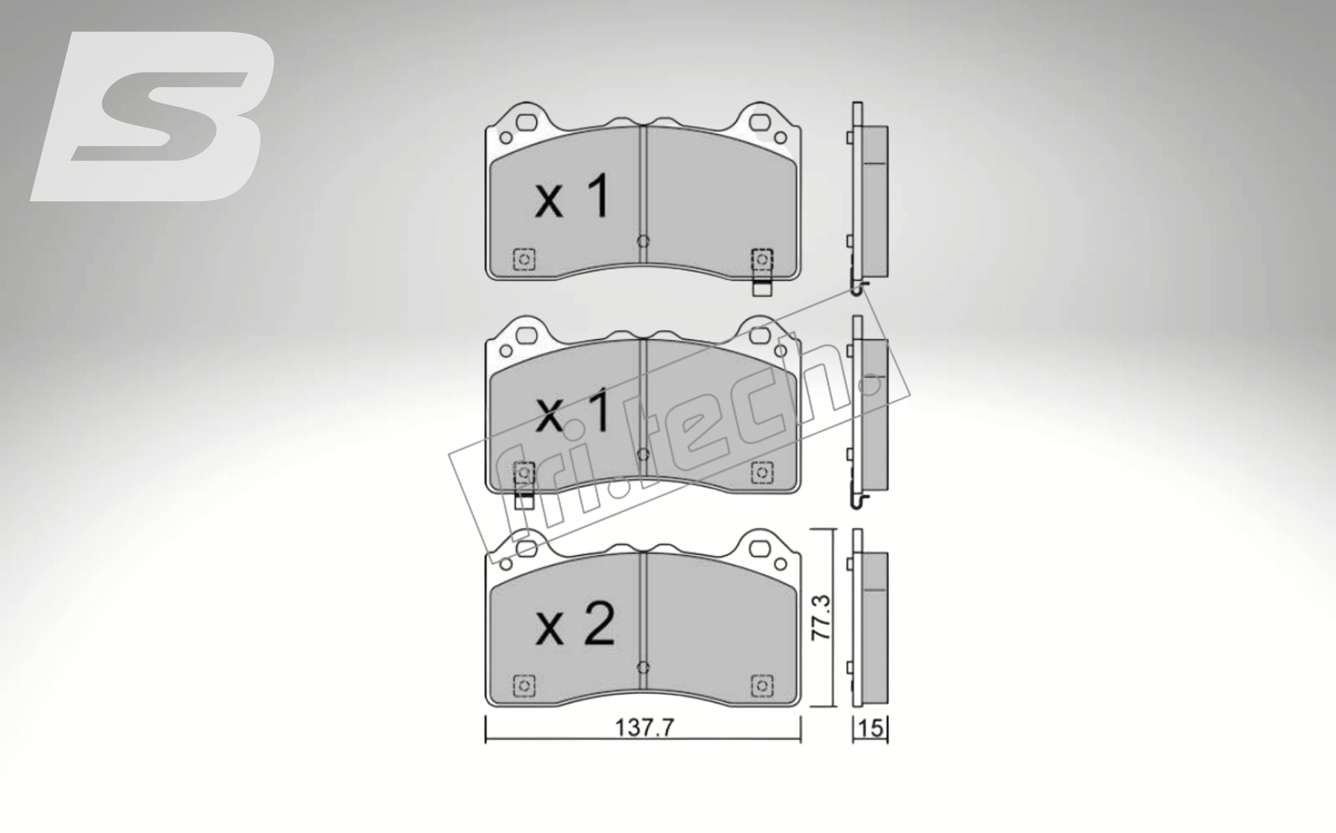 fri.tech. Bremsbeläge Vorderachse für Ford Art. F132200