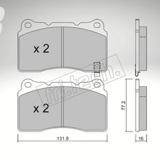 fri.tech. Bremsbeläge Vorderachse für Subaru Art. F23975