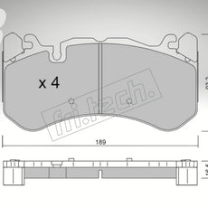 fri.tech. Bremsbeläge Vorderachse für Audi Art. F131981