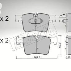 fri.tech. Bremsbeläge Vorderachse für BMW Art. F93770