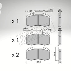 fri.tech. Bremsbeläge Vorderachse für Renault Art. F63672