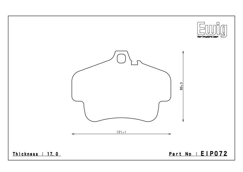 EIP072 Hinterachse für Keramik Bremse