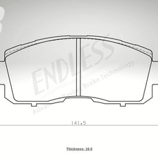 Pastillas de freno delanteras sin fin para Nissan, número de pieza B53230