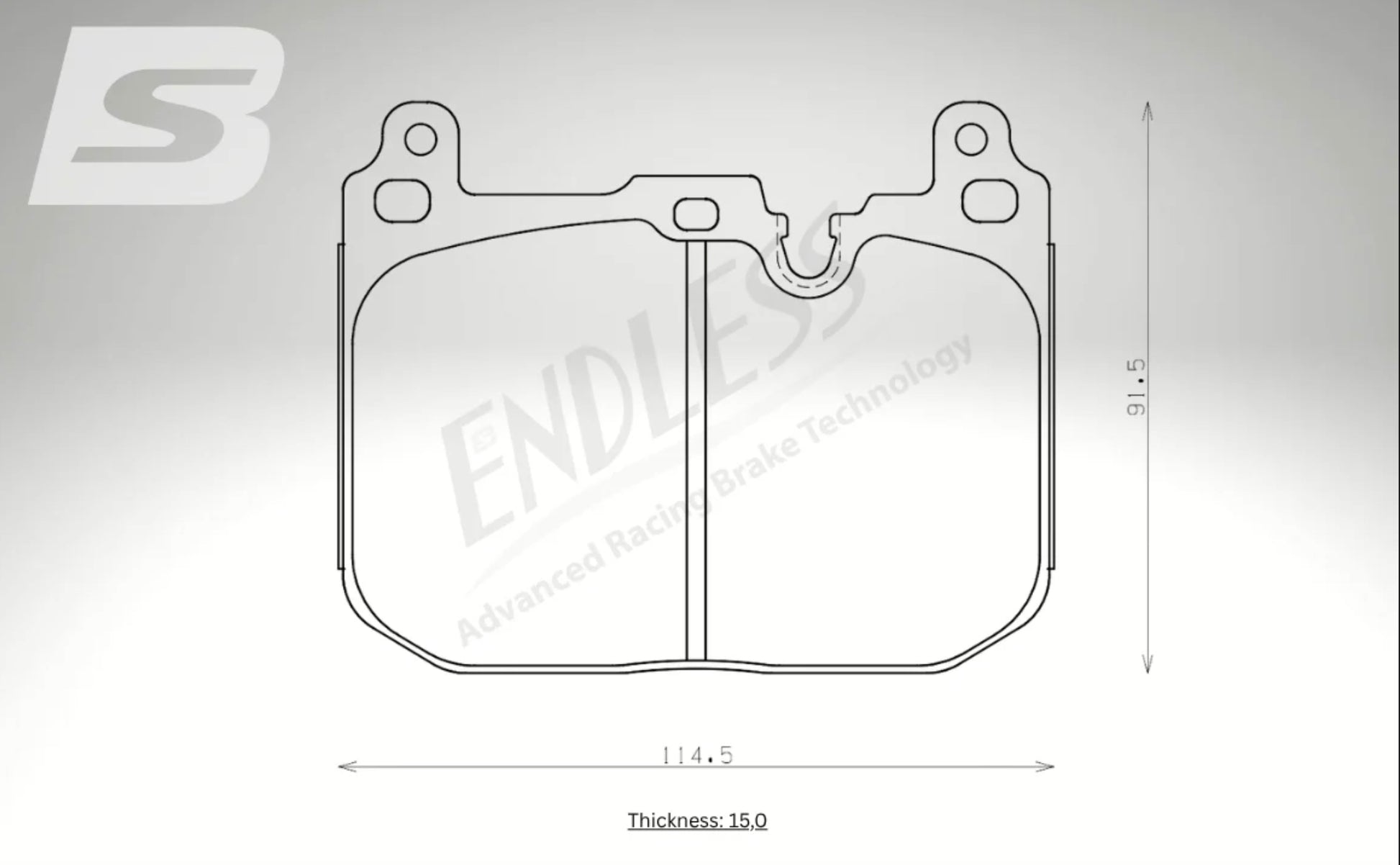 Endless brake pads front axle for Alfa Romeo Art. A03800