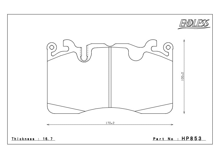 HP853 Vorderachse für Keramik Bremse