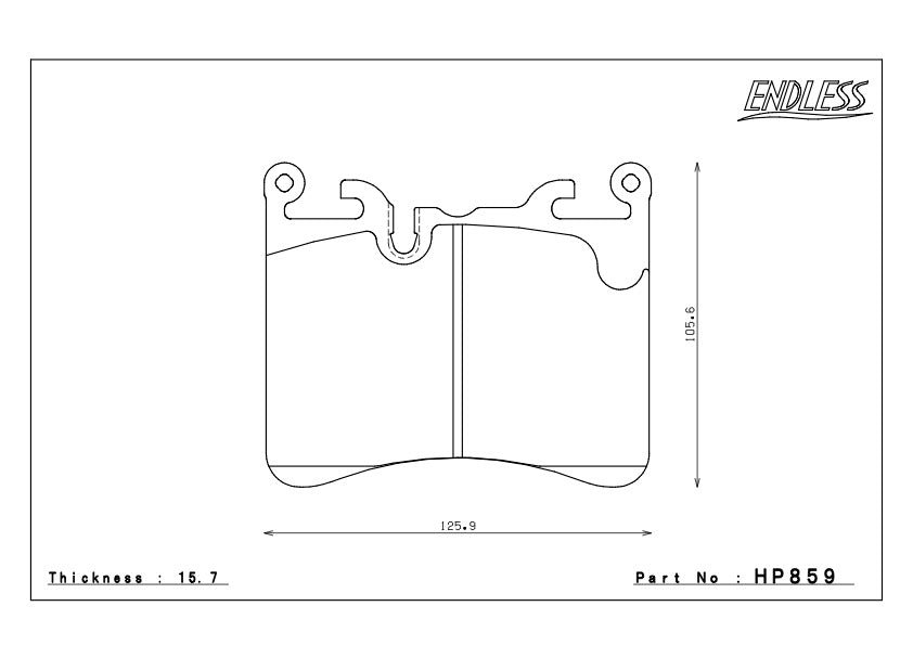 HP859 Hinterachse für Keramik Bremse