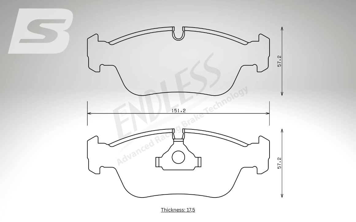 Endless Bremsbeläge Vorderachse für BMW Art. A03180