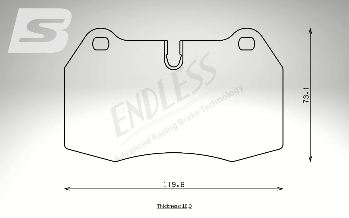 Endless Bremsbeläge Vorderachse für Maserati Art. A03500