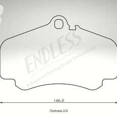 Endless Bremsbeläge Vorderachse für Porsche Art. A03710