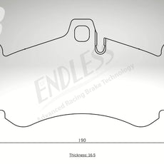 Endless Bremsbeläge Vorderachse für Porsche Art. A03820