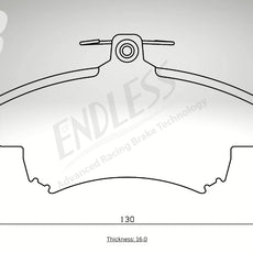 Endless Bremsbeläge Vorderachse für Mitsubishi Art. A03990