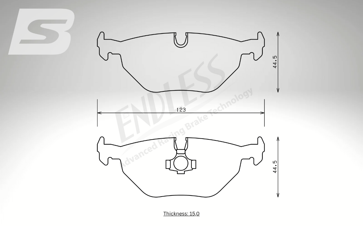 Endless Bremsbeläge Hinterachse für BMW Art. A04210