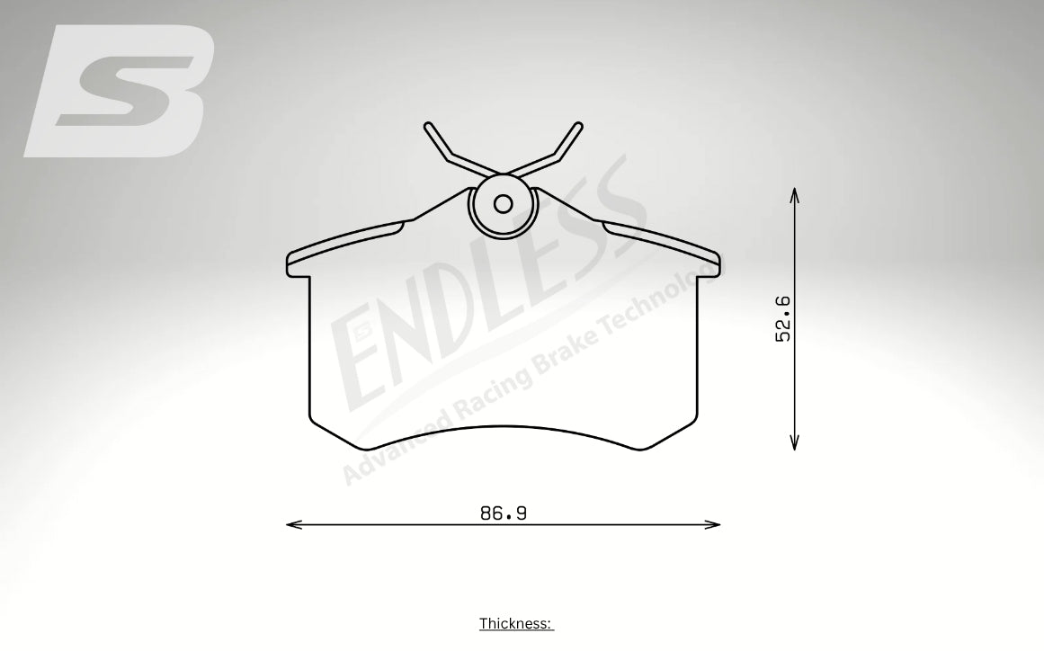 Endless Bremsbeläge Hinterachse für Seat Art. A04250