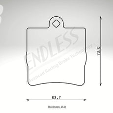 Endless Bremsbeläge Hinterachse für Mercedes Art. A04510