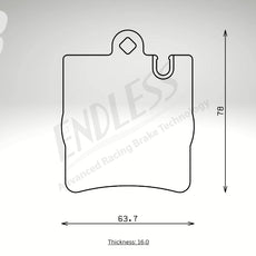 Endless Bremsbeläge Hinterachse für Mercedes Art. A04520