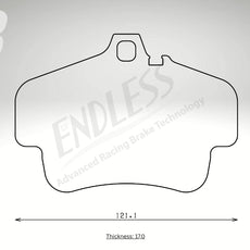Endless Bremsbeläge Hinterachse für Porsche Art. A04720K