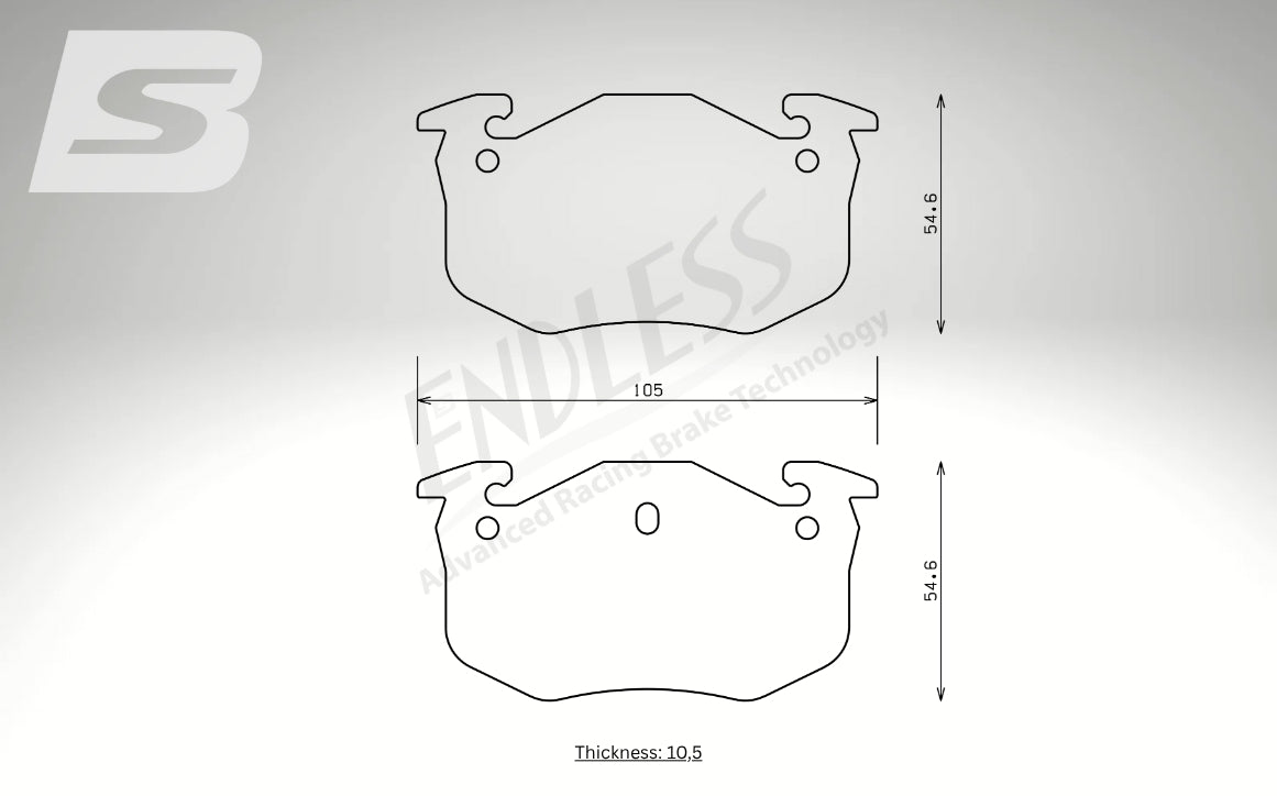 Endless Bremsbeläge Hinterachse für Renault Art. A04840