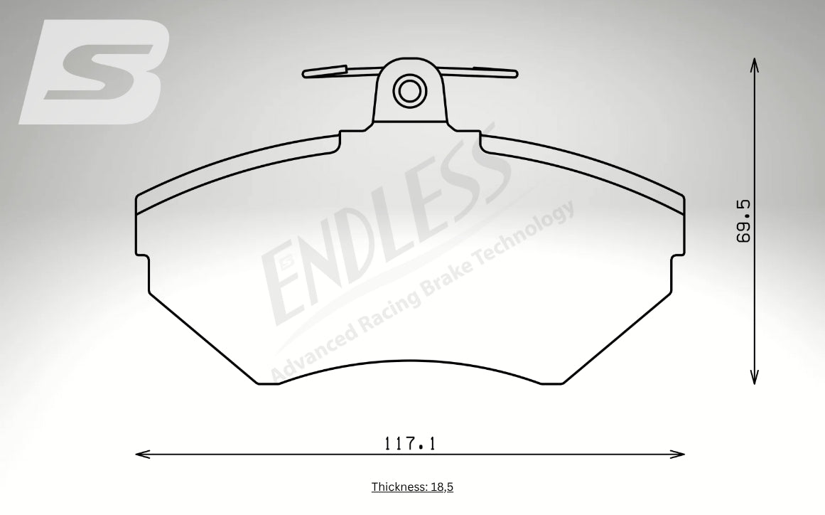 Endless Bremsbeläge Vorderachse für Seat Art. A13010
