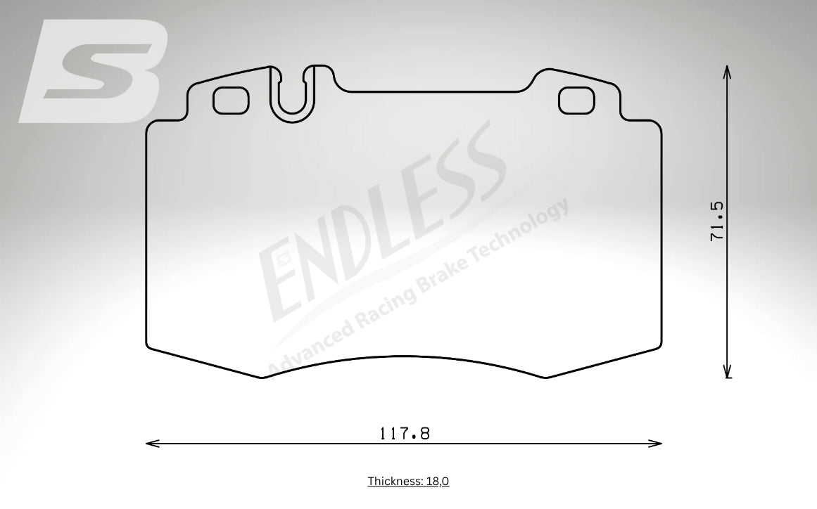 Endless Bremsbeläge Vorderachse für Mercedes Art. A13080