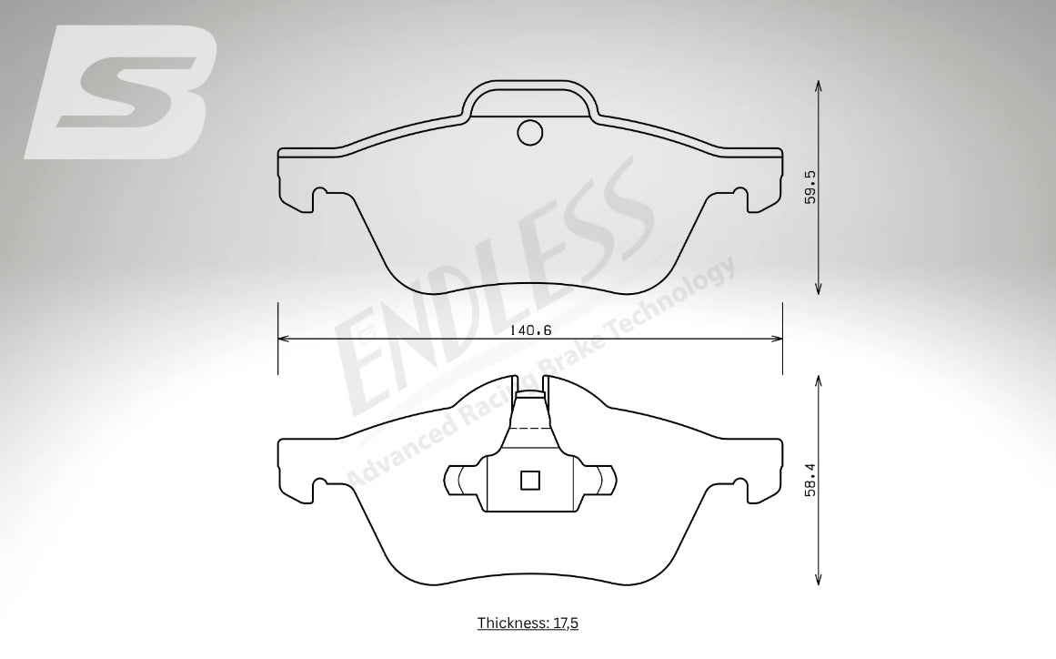 Endless Bremsbeläge Vorderachse für Mini Art. A13090