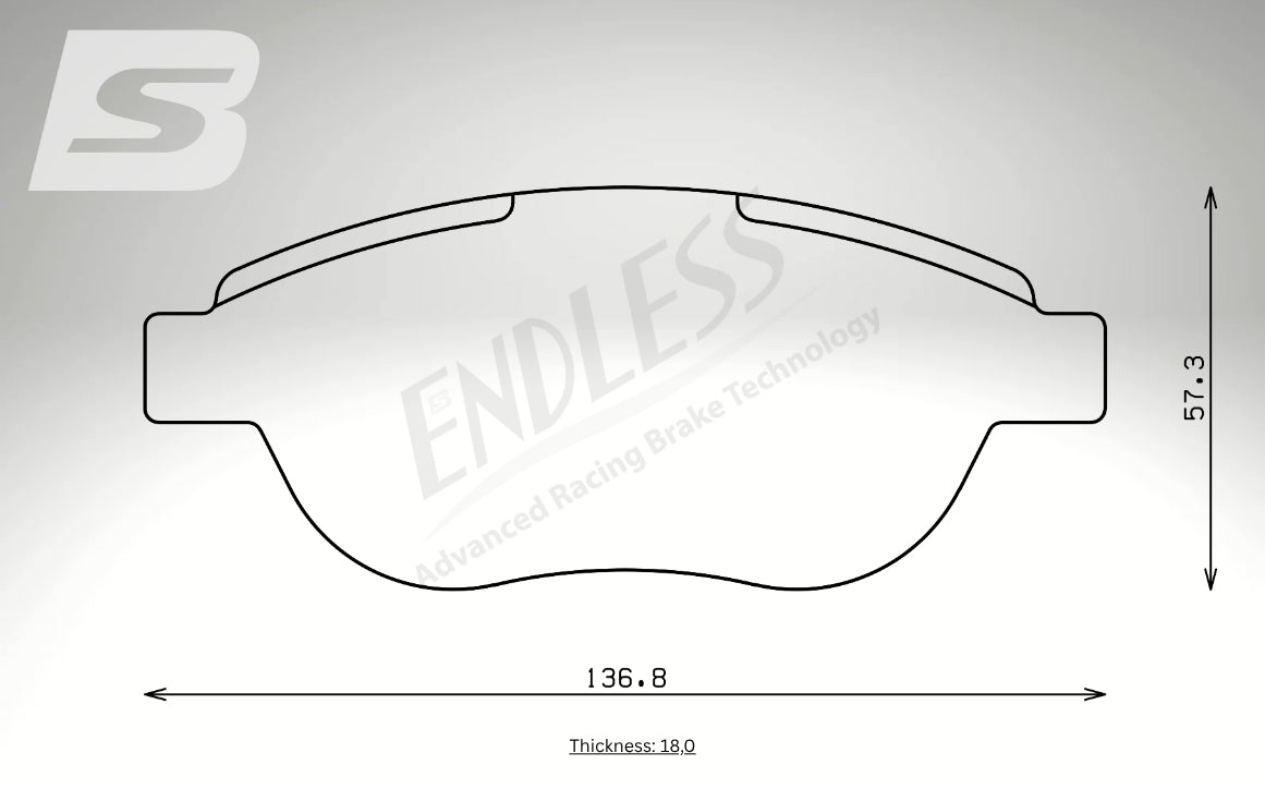 Endless Bremsbeläge Vorderachse für Peugeot Art. A13190