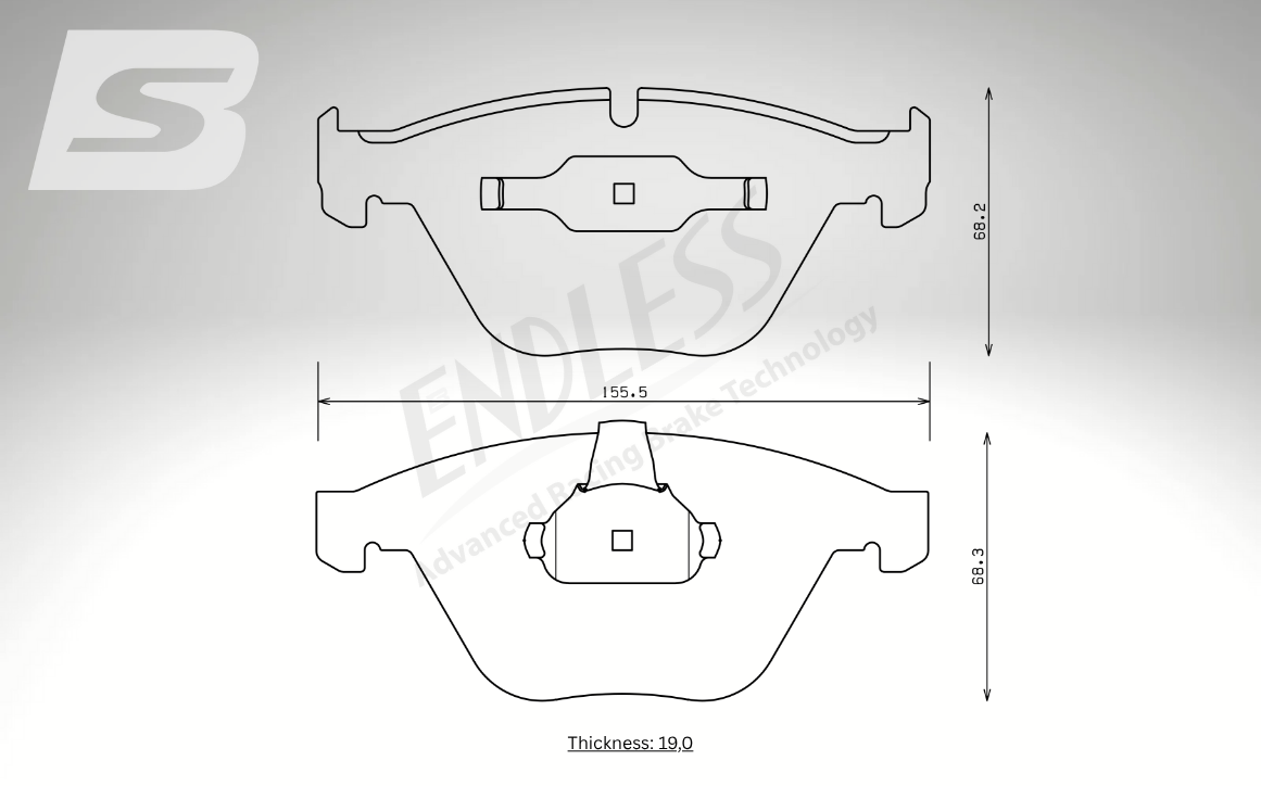 Endless Bremsbeläge Vorderachse für BMW Art. A13200