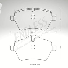 Endless Bremsbeläge Vorderachse für Mini Art. A13400