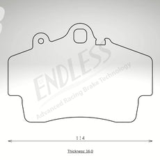 Endless Bremsbeläge Vorderachse für Porsche Art. A13420