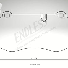 Endless brake pads front axle for Alfa Romeo Art. A03800