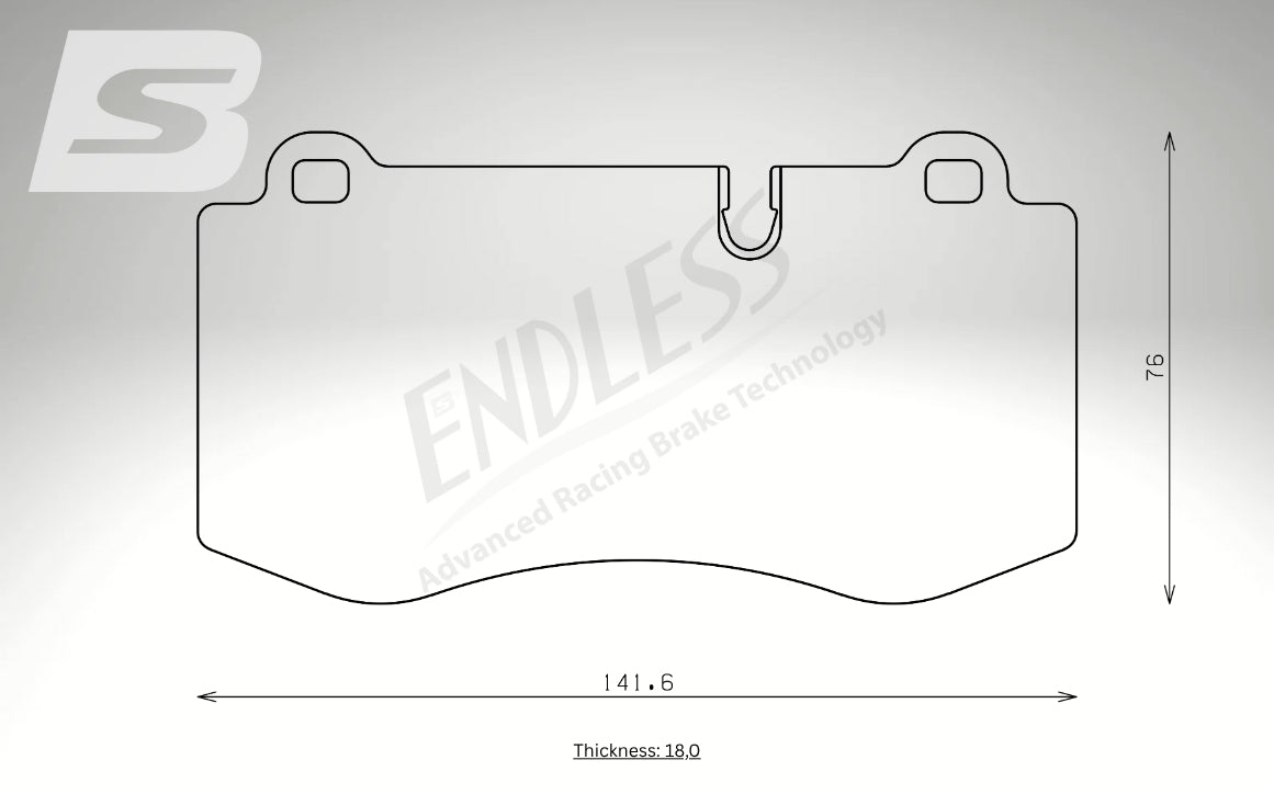 Endless Bremsbeläge Vorderachse für Mercedes Art. A13430