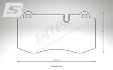 Endless Bremsbeläge Vorderachse für Mercedes Art. A13430