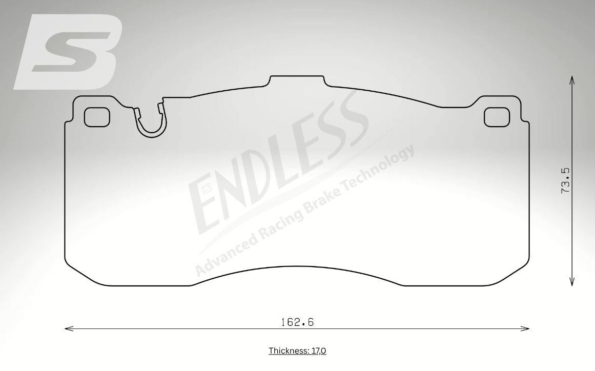 Endless Bremsbeläge Vorderachse für Mini Art. A13440