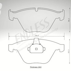 Endless Bremsbeläge Vorderachse für BMW Art. A13500