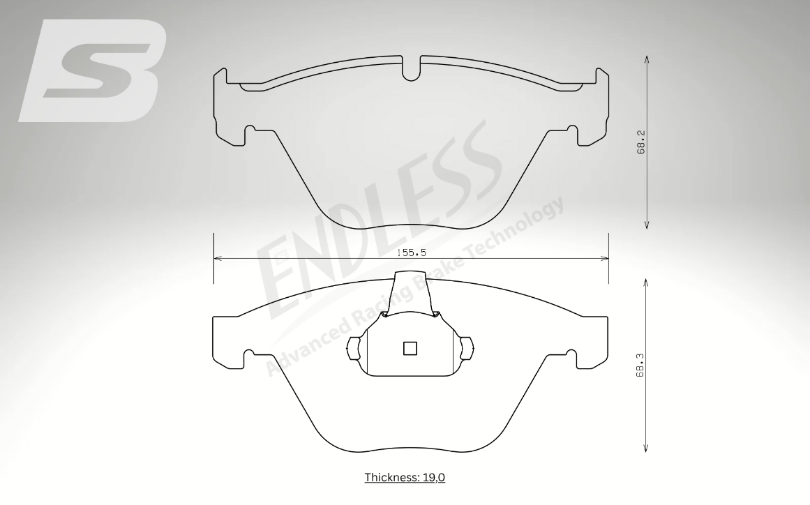 Endless Bremsbeläge Vorderachse für BMW Art. A13500