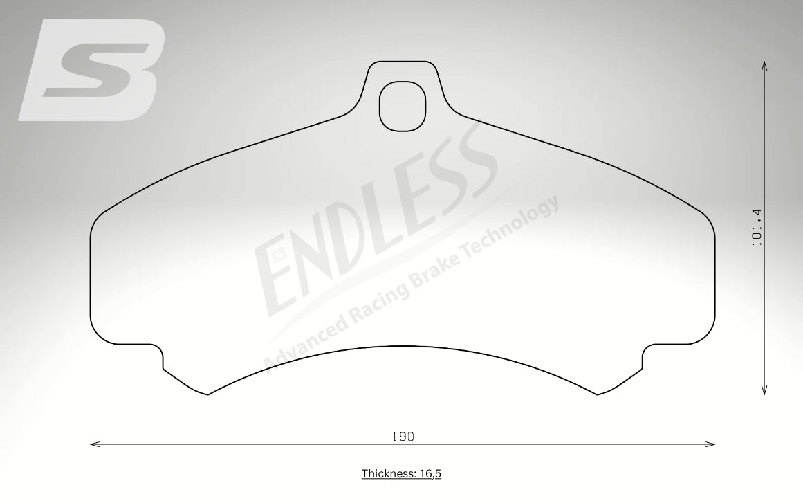 Endless Bremsbeläge Vorderachse für Porsche Art. A13530K