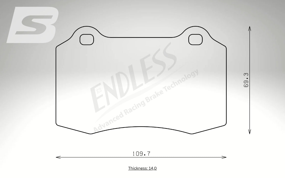 Endless Bremsbeläge Hinterachse für Maserati Art. A14580