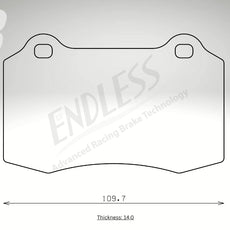 Endless Bremsbeläge Hinterachse für Lancia Art. A14580