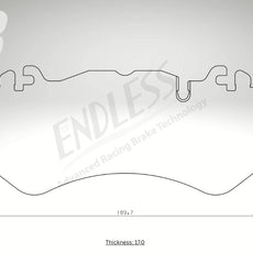 Endless Bremsbeläge Vorderachse für Mercedes Art. A13620