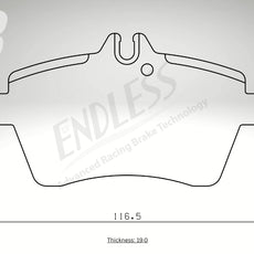 Endless Bremsbeläge Vorderachse für Mercedes Art. A13700