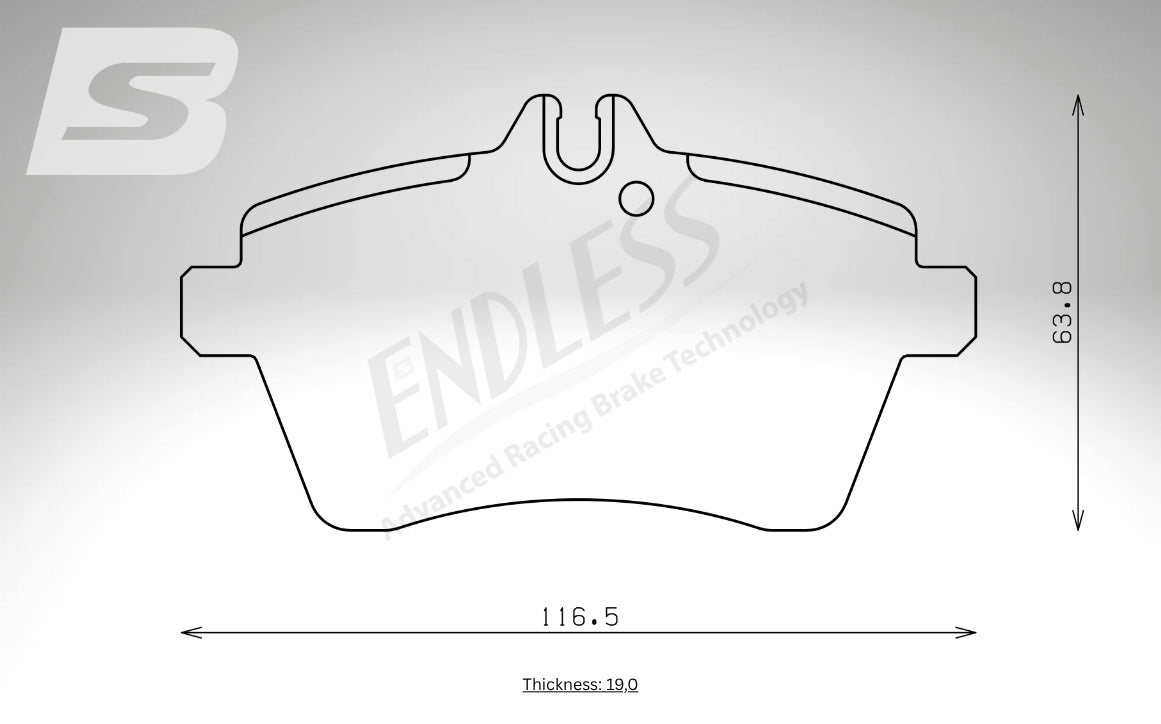 Endless Bremsbeläge Vorderachse für Mercedes Art. A13700