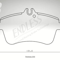 Endless Bremsbeläge Vorderachse für Mercedes Art. A13710