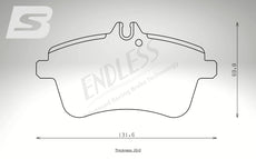 Endless Bremsbeläge Vorderachse für Mercedes Art. A13710