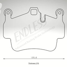 Endless Bremsbeläge Vorderachse für Porsche Art. A13750