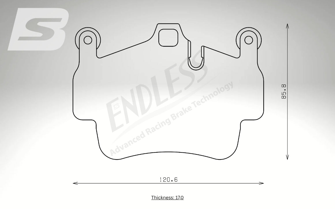 Endless Bremsbeläge Vorderachse für Porsche Art. A13750