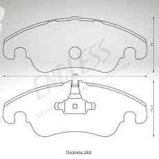 Endless Bremsbeläge Vorderachse für Ford Art. A13760