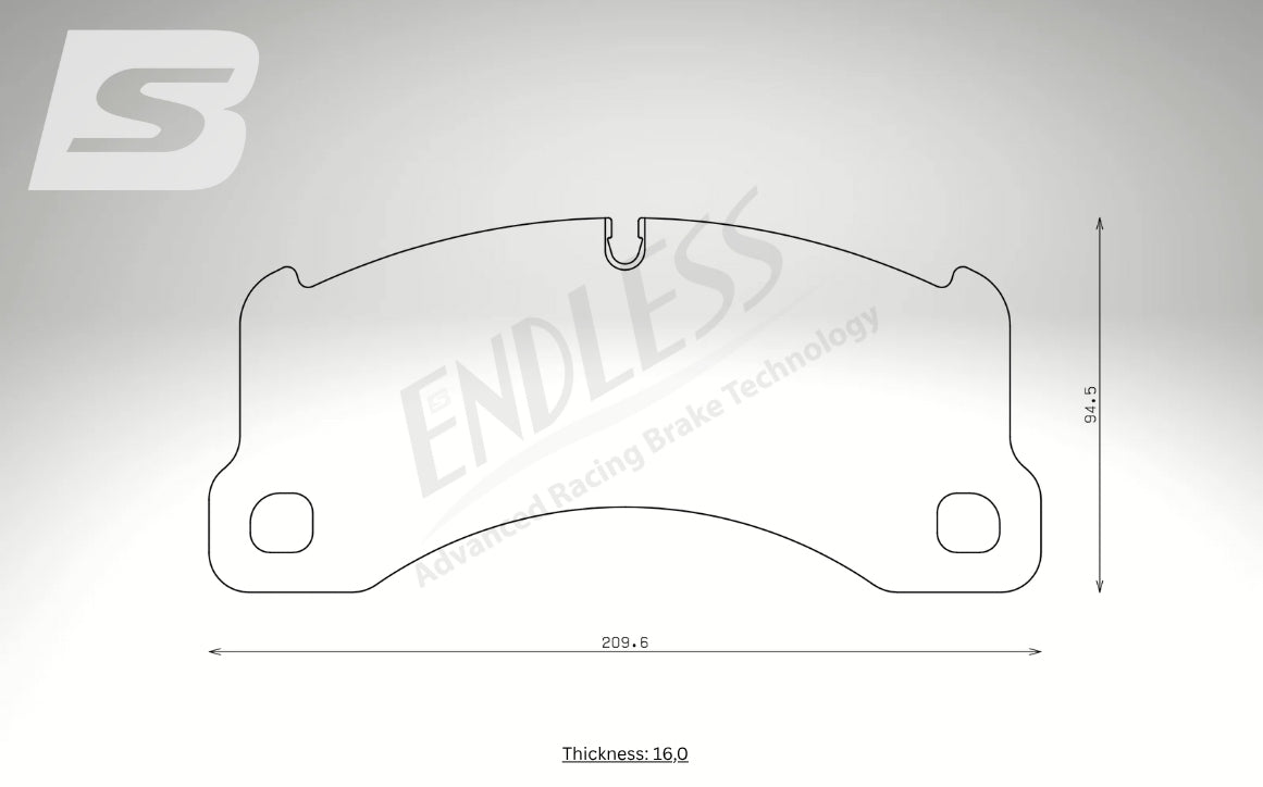 Endless Bremsbeläge Vorderachse für Porsche Art. A13770