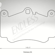 Endless Bremsbeläge Vorderachse für Porsche Art. A13790