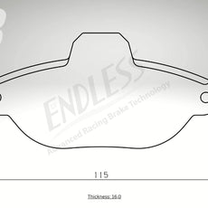 Endless Bremsbeläge Vorderachse für Ford Art. A13800