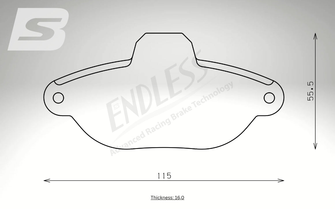 Endless Bremsbeläge Vorderachse für Fiat Art. A13800